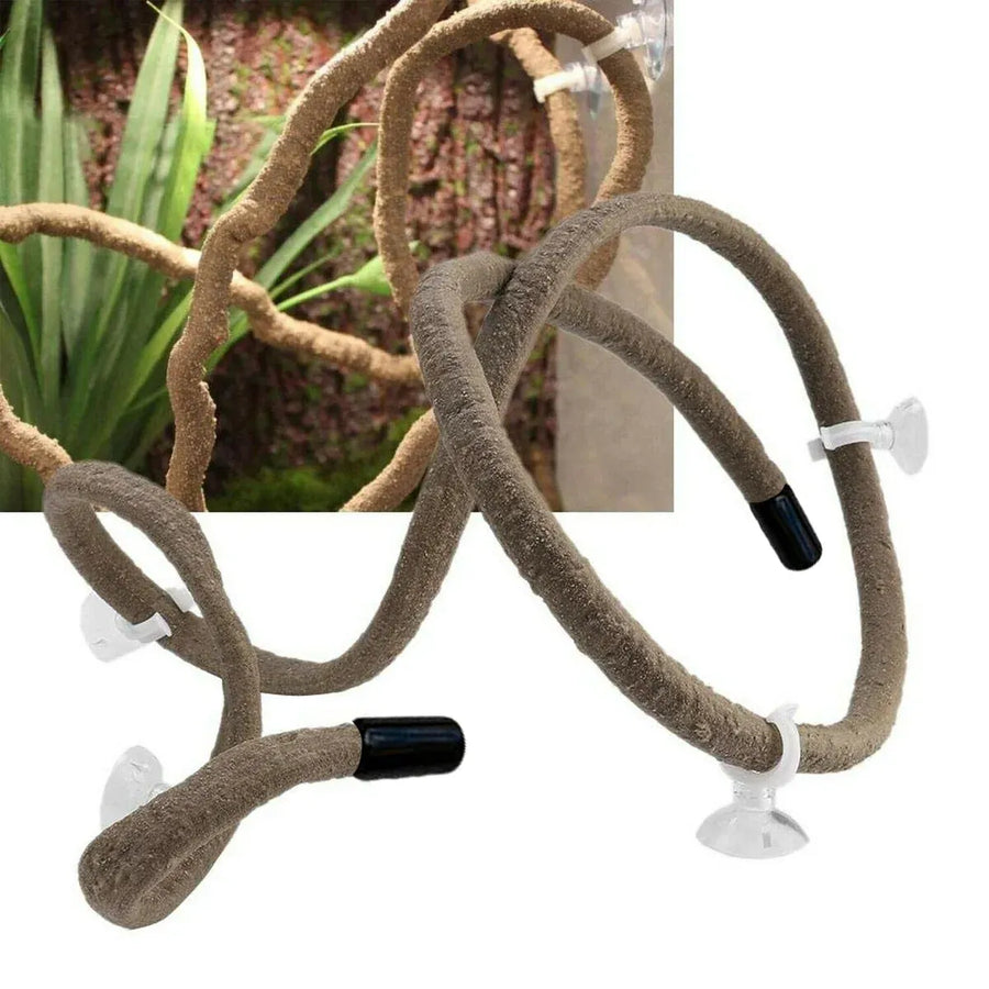 Artificial Tree Vine Reptile Pet Box Chameleon Lizard Gecko Climbing Vine Decor