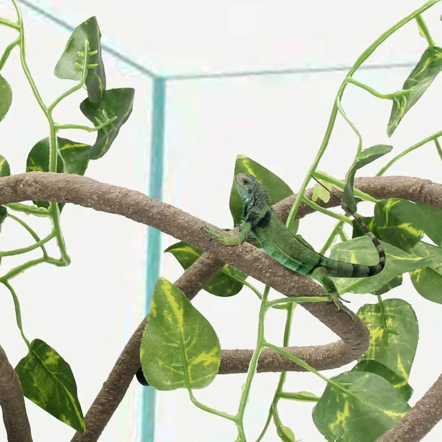 Artificial Tree Vine Reptile Pet Box Chameleon Lizard Gecko Climbing Vine Decor
