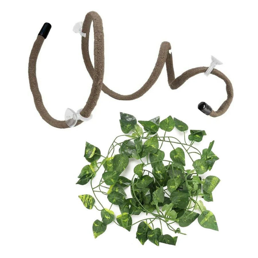 Artificial Tree Vine Reptile Pet Box Chameleon Lizard Gecko Climbing Vine Decor