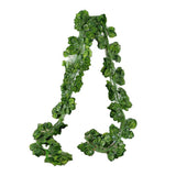 12 X 2M Artificial Ivy Vine Fake Foliage Flower Hanging Leaf Garland Plant Party - Scindapsus Leaves - Rear View