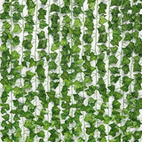 12 X 2M Artificial Ivy Vine Fake Foliage Flower Hanging Leaf Garland Plant Party - Watermelon Leaves - 45-Degree Angle