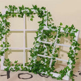 12 X 2M Artificial Ivy Vine Fake Foliage Flower Hanging Leaf Garland Plant Party - Watermelon Leaves