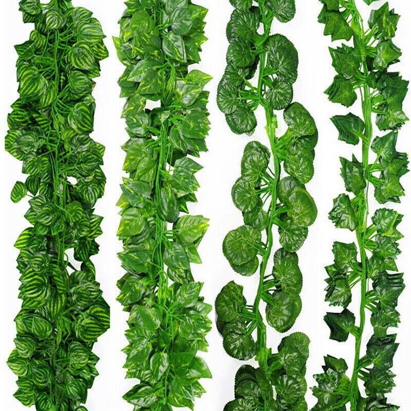 12 X 2M Artificial Ivy Vine Fake Foliage Flower Hanging Leaf Garland Plant Party - Watermelon Leaves