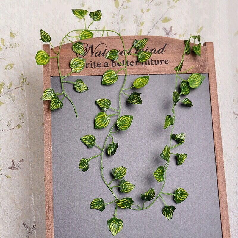 12 X 2M Artificial Ivy Vine Fake Foliage Flower Hanging Leaf Garland Plant Party - Watermelon Leaves