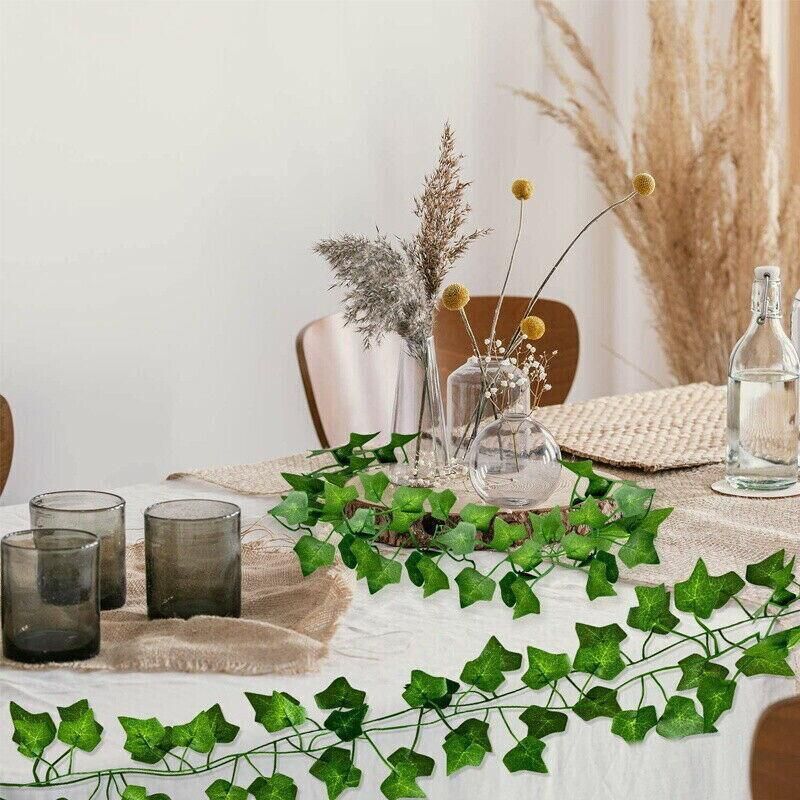 12 X 2M Artificial Ivy Vine Fake Foliage Flower Hanging Leaf Garland Plant Party - Watermelon Leaves