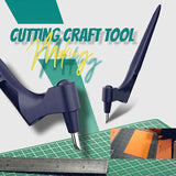 360-Degree Rotating Craft Cutting Tool with Precision Blade for Craft Art - Black - Front View