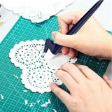 360-Degree Rotating Craft Cutting Tool with Precision Blade for Craft Art - Black - Extra Image