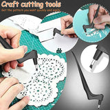 360-Degree Rotating Craft Cutting Tool with Precision Blade for Craft Art - Pink - Low Angle