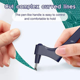 360-Degree Rotating Craft Cutting Tool with Precision Blade for Craft Art - Pink - Extra Image