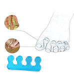 Reusable Soft Silicon Toe Finger Separator Nail Art Pedicure Polish Tool Au - 1Pair