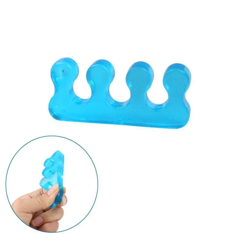 Reusable Soft Silicon Toe Finger Separator Nail Art Pedicure Polish Tool Au - 1Pair