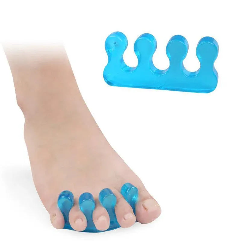 Reusable Soft Silicon Toe Finger Separator Nail Art Pedicure Polish Tool Au - 1Pair
