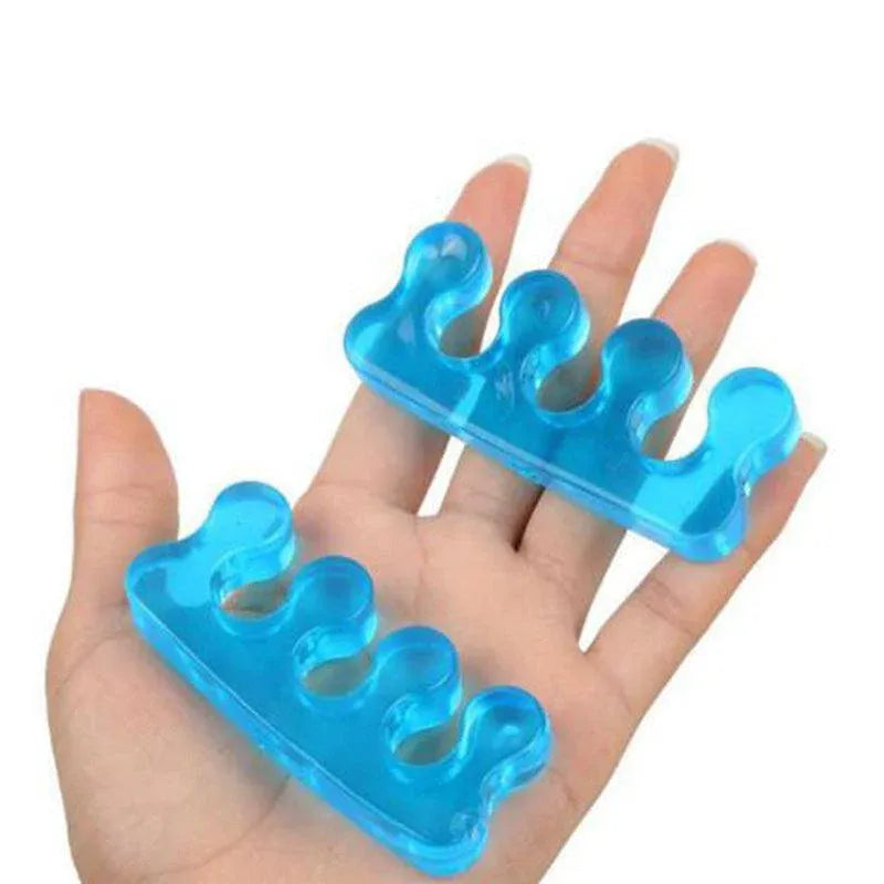 Reusable Soft Silicon Toe Finger Separator Nail Art Pedicure Polish Tool Au - 1Pair