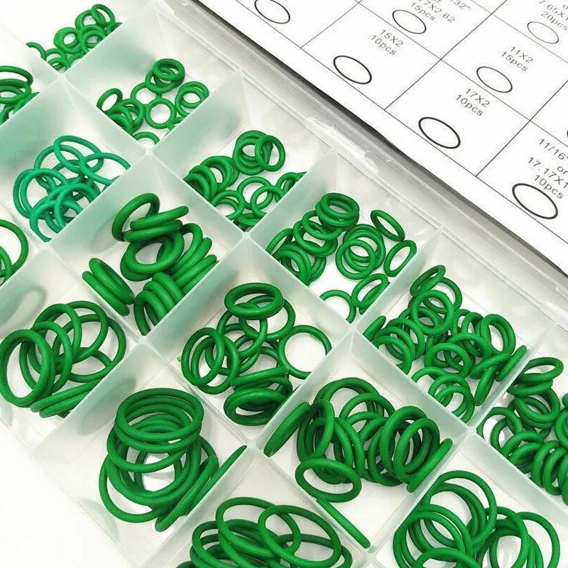 270 Pcs Air Conditioning O Ring Assortment Kit Green Air Con 18 Sizes Oring Gas