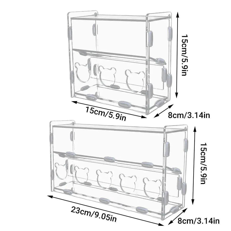Automatic Acrylic Chicken Feeder Rutin Pet Supplies for Poultry Feeding System - 3 Holes