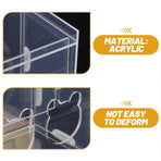 Automatic Acrylic Chicken Feeder Rutin Pet Supplies for Poultry Feeding System - 3 Holes
