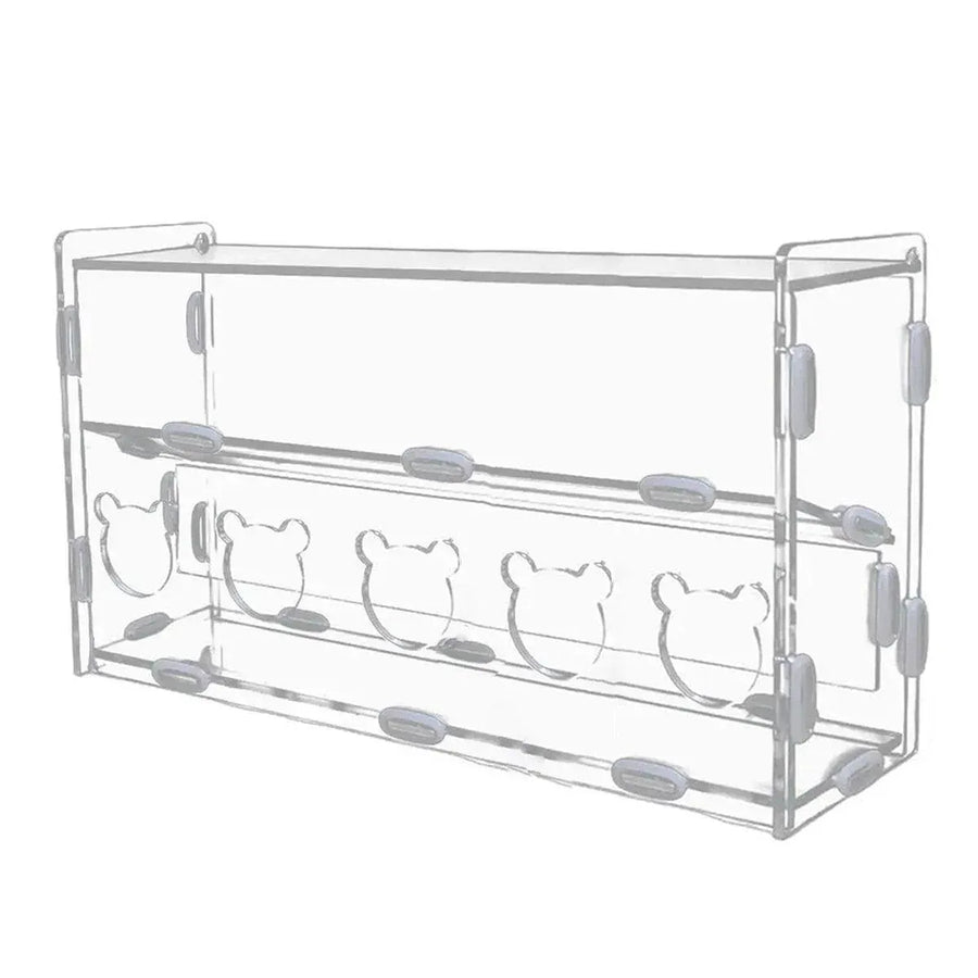Automatic Acrylic Chicken Feeder Rutin Pet Supplies for Poultry Feeding System - 5 Holes
