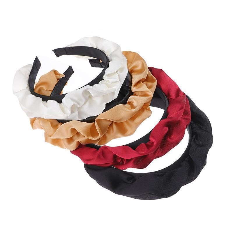 Casual Women Soft Hairband Wide Side Headband Hair Hoop Fashion Accessories - Black
