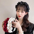 Casual Women Soft Hairband Wide Side Headband Hair Hoop Fashion Accessories - Black