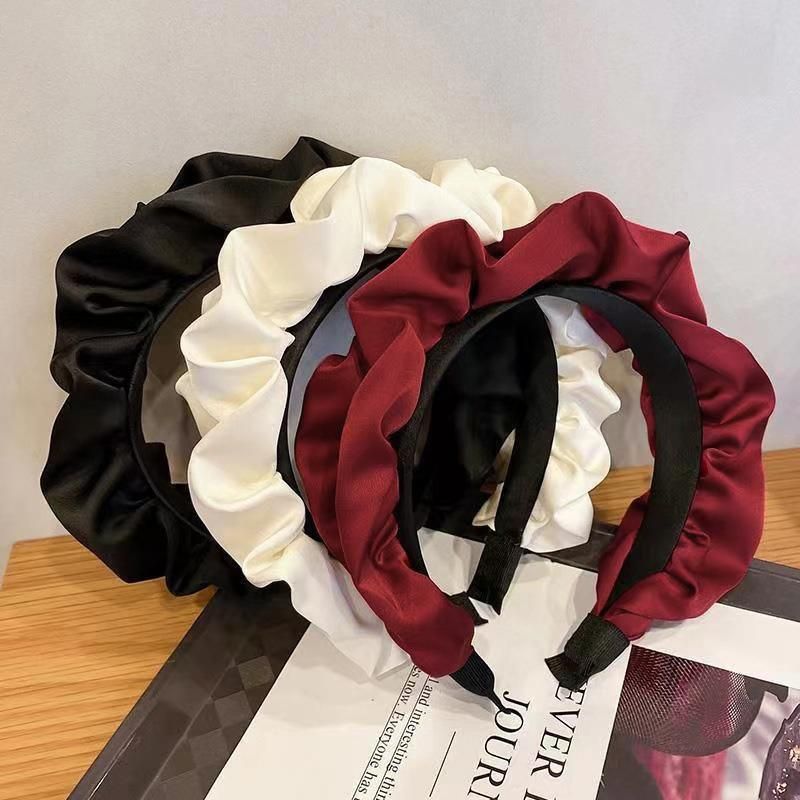Casual Women Soft Hairband Wide Side Headband Hair Hoop Fashion Accessories - Black