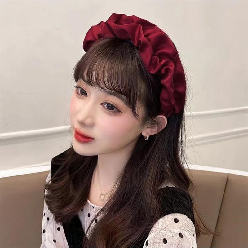 Casual Women Soft Hairband Wide Side Headband Hair Hoop Fashion Accessories - Black