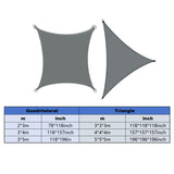 Waterproof Outdoor Shade Sail Garden Sun Canopy UV Protection Patio Awning Cloth - 3x5m Quadrilateral - Side View