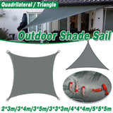 Waterproof Outdoor Shade Sail Garden Sun Canopy UV Protection Patio Awning Cloth - 4x4x4m Triangle