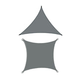 Waterproof Outdoor Shade Sail Garden Sun Canopy UV Protection Patio Awning Cloth - 4x4x4m Triangle - Front View