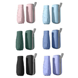 Portable Compact Five-Fold Umbrella UV Sun Protection Travel Manual Umbrella - Sky Blue - Front View