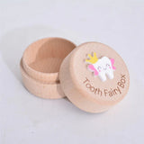 Wooden Baby Teeth Hair Keepsake Box Memory Storage for Boys Girls Hair Holder - Extra Image