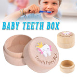 Wooden Baby Teeth Hair Keepsake Box Memory Storage for Boys Girls Hair Holder - Extra Image