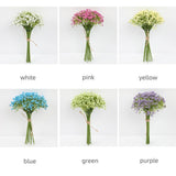 16pcs Artificial Foam Full Star Flowers Wedding Bouquet Home Decor Simulation - Pink