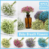 16pcs Artificial Foam Full Star Flowers Wedding Bouquet Home Decor Simulation - Purple - Front View