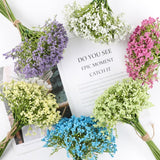 16pcs Artificial Foam Full Star Flowers Wedding Bouquet Home Decor Simulation - Purple - Low Angle