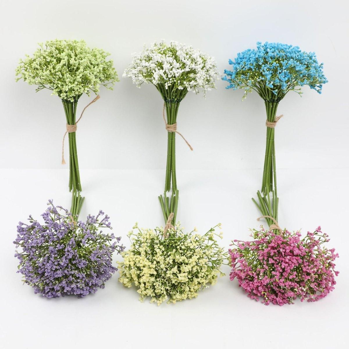 16pcs Artificial Foam Full Star Flowers Wedding Bouquet Home Decor Simulation - Purple