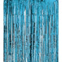 Metallic Tinsel Curtain Foil Backdrop Function Party Decoration Birthday Event - Lake Blue