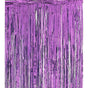 Metallic Tinsel Curtain Foil Backdrop Function Party Decoration Birthday Event - Light Purple