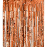 Metallic Tinsel Curtain Foil Backdrop Function Party Decoration Birthday Event - Rose Gold