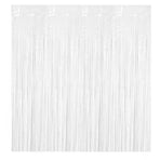 Metallic Tinsel Curtain Foil Backdrop Function Party Decoration Birthday Event - White