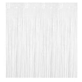 Metallic Tinsel Curtain Foil Backdrop Function Party Decoration Birthday Event - White