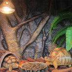 Pet Reptile Tank Board 3D Foam Backgrounds and Habitat Decoration 9 Styles - D