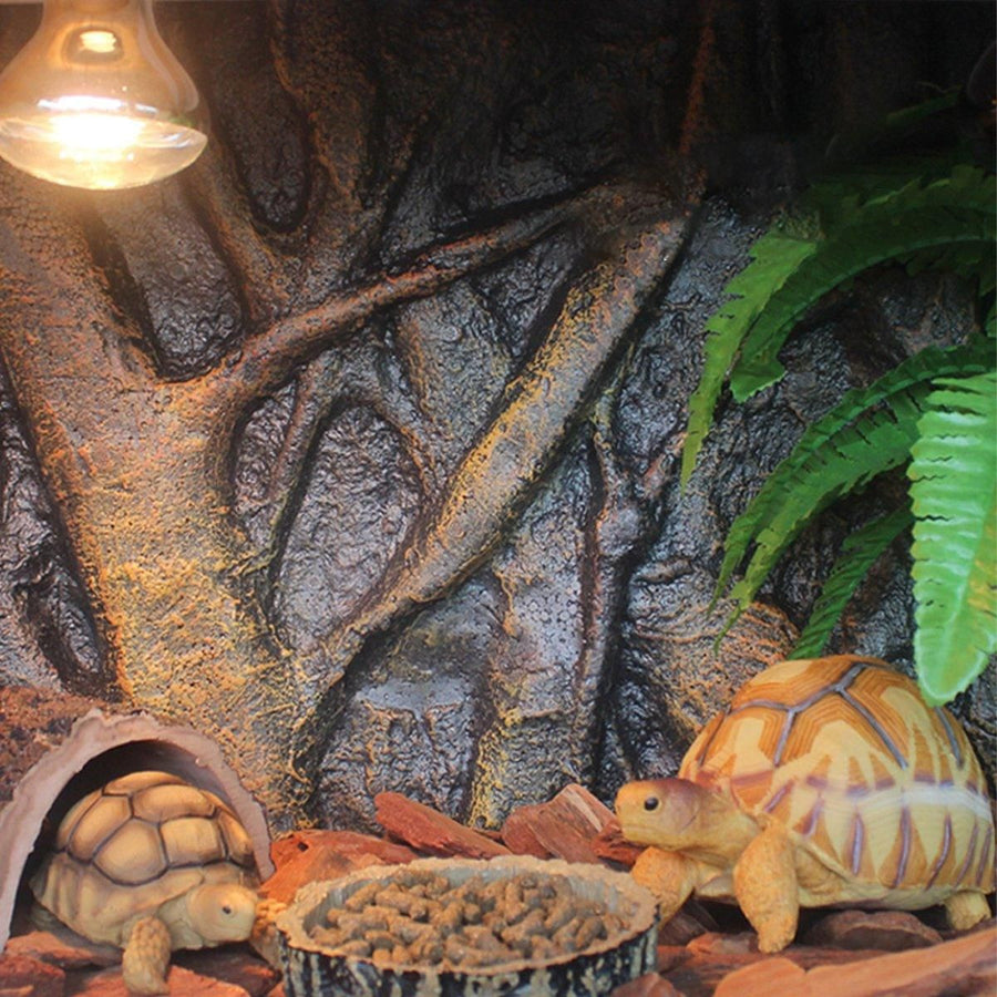 Pet Reptile Tank Board 3D Foam Backgrounds and Habitat Decoration 9 Styles - E