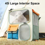 Large Capacity Pet Backpack for Cats Dogs Travel Carrier Ideal for Outdoor Use - Extra Image
