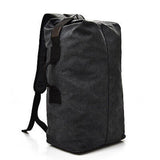 Large Capacity Travel Backpack for Men Outdoor Sports Bag Canvas Rucksack - Khaki-Small