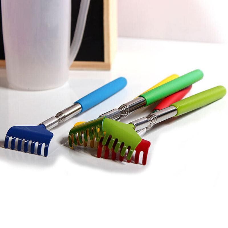 Back Scratcher Extendable Metal Claw Telescoping Backscratcher Massager Extend - Red