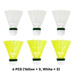 6PCS Nylon Badminton Shuttlecocks Durable High Speed for Training