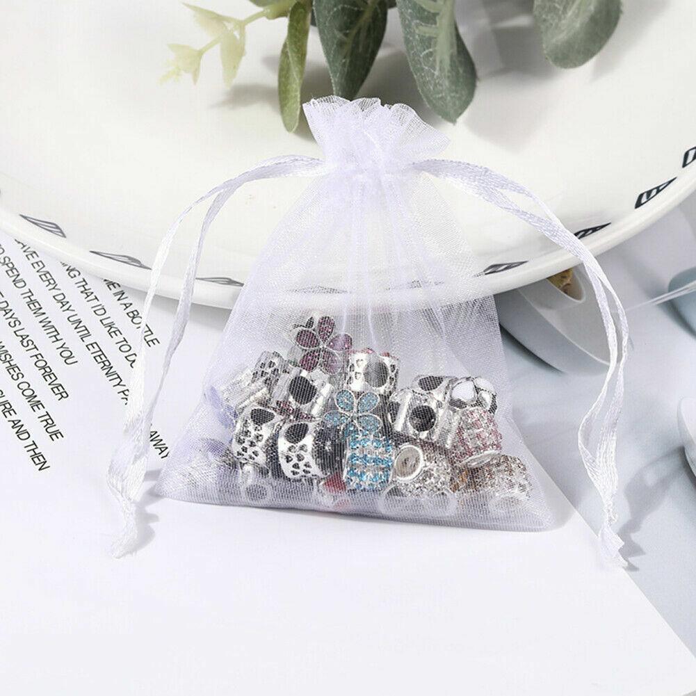 Organza Bag Sheer Bags Jewellery Wedding Candy Packaging Sheer Bags 10*15 cm - Dark Purple