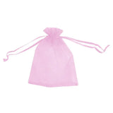 50PCS Organza Bag Sheer Bags Jewellery Wedding Candy Packaging Sheer Bags 10*15 cm - Pink/50PCS