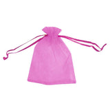 50PCS Organza Bag Sheer Bags Jewellery Wedding Candy Packaging Sheer Bags 13*18 cm - Rose Red/50PCS - Extra Image