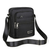Mens Crossbody Shoulder Bag Travel Messenger Bag Casual Handbag for Boys and Men - Green-6 zippers